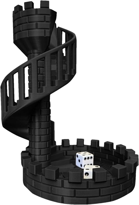 Castle Dice Tower | Dice Rolling Tower | Decoration Castle | Roman Themed Dice Rolling Tower, Desktop Decoration Dice Castle, Ancient Sieve Tower for Gaming Enthusiasts and Collectors