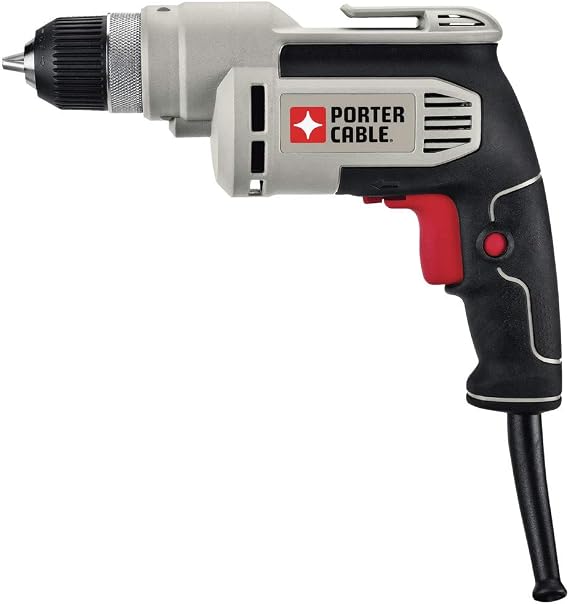 PORTER-CABLE Corded Drill, Variable Speed, 6-Amp, 3/8-Inch (PC600D)