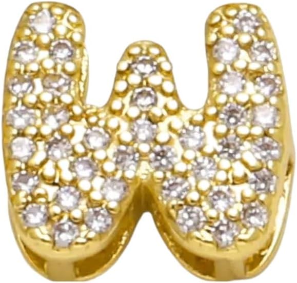 Crystal Small 26 Letters Charms For Bracelet Copper Gold Plated Initial Name Accesorios De Joyería Gratis Chma283