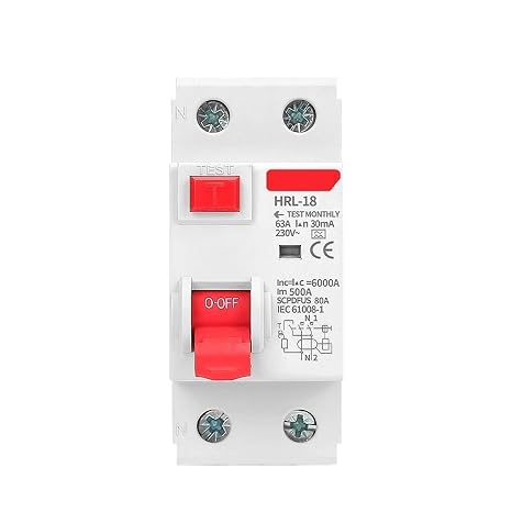 2P 4P 10/30/100/300mA Electromagnetic Residual Current Circuit Breaker Type a RCCB RCD ELCB Differential Breaker Safety Switch(32A)