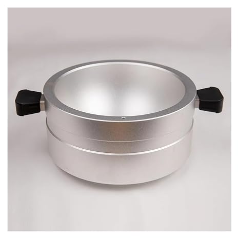 Heating Aluminum Block of Round-Bottom Flask, 25mL/50mL/100mL/250mL/500mL/1000mL/2000mL, Wooden Handle with Rubber(1000mL)