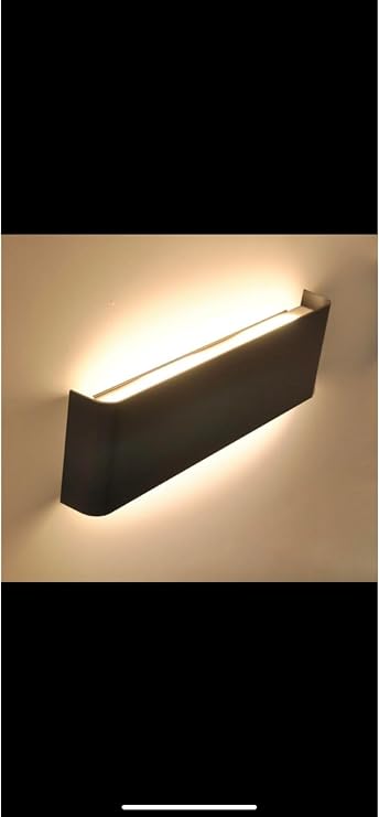 UNİKOM Çift Yönlü Led Aplik 34x11 Cm Siyah kasa-Gün ışığı Led [Enerji Sınıfı A++]