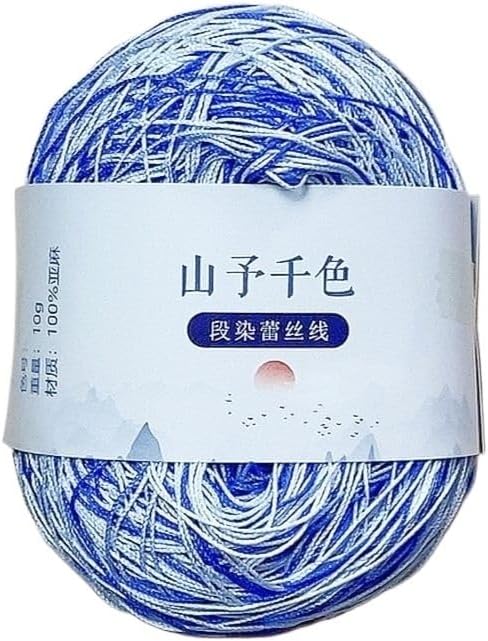 Section 8 Dyed Silk Thread Shanyu Qianse Embroidery Micro Hook Woven Three-Dimensional Floral Bone Embroidery Thread (Color : 06)