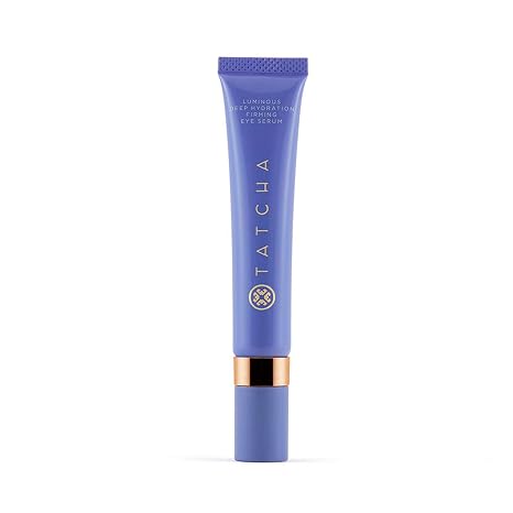 Tatcha Luminous Deep Hydration Firming Eye Serum | Caffeinated Instant Hydrating Eye Serum for Fine Lines and Puffiness, 15 ml | 0.5 oz | Cooling gel treatment reduces puffiness, hydrates, brightens dark circles with caffeine, 23K Gold, Hyaluronic Acid