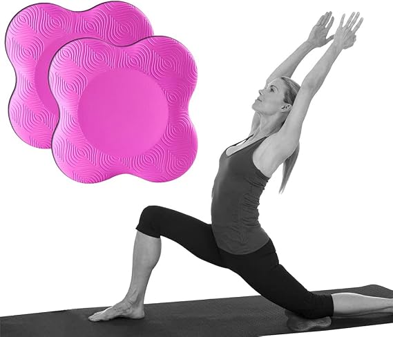 Yoga Knee Pads Extra Thick - 2 Pcs Anti Slip Yoga Knee Support Soft Yoga Knee Pad Cushion Pilates Kneeling Pad for Knees, Elbows, Wrist, Hands