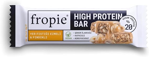 Fropie High Protein Bar - Yer Fıstığı Ezmeli & Fındıklı