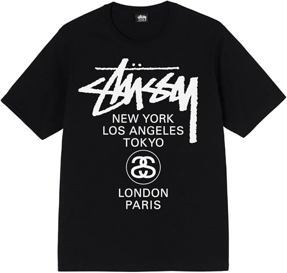 Stussy 3903713 WORLD Tour TEE Short Sleeve T-Shirt