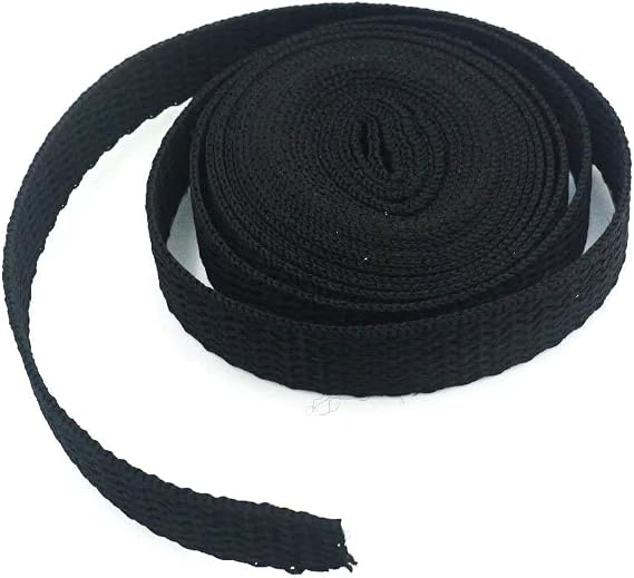 Polypropylene Webbing Belt Strap Buckle Strapping Black