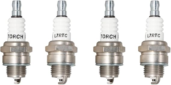 TORCH 4pcs L7RTC Spark Plug Replacement for NGK 6703/4626/ BPMR7A BPM7A BPMR6A for Champion 859/RCJ7Y 863/RCJ8Y 852/RCJ6Y 853/CJ7Y 848/CJ8Y 858/CJ6Y for WSR5F 7547 WSR6F for STK 6043 W22MPR-U OEM