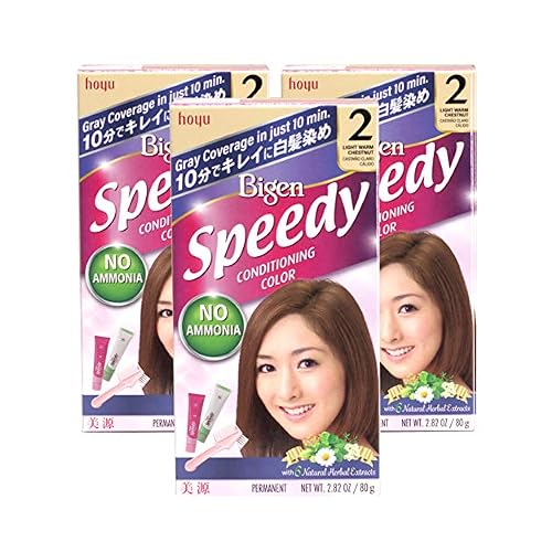 Bigen Speedy Conditioning Color Kit: 2 Light Warm Chestnut - 3 Pack