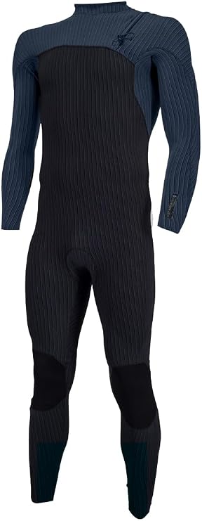O Neill Hyperfreak Comp-X 2+mm Zipless Fullsuit HH7-Black-Cadet Blue MT