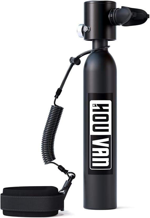 Mini Scuba Tank 0.5L Diving Tank with DOT Certification Reusable Lung Air Tank Backup Air Source Pony Bottle for Underwater Shooting and Emergency Rescue Operations