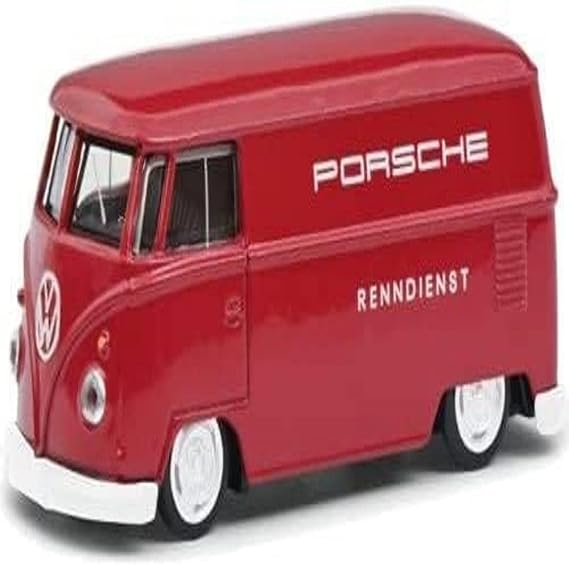 Schuco 452026800 VW T1 Lowrider Porsche 1:64, Multicoloured