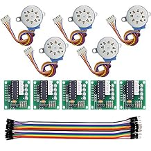 5 Sets 28BYJ-48 Stepper Motor ULN2003 Driver Board,28BYJ 48 uln2003 5V Small Stepper Motor Driver Board Compatible with Arduino