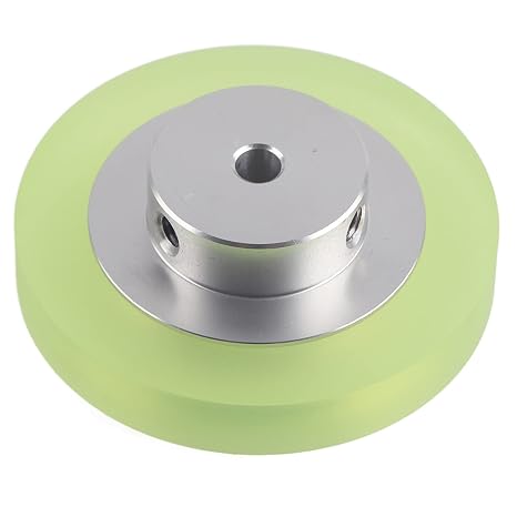 Rotary Encoder Meter Wheel 6mm Aperture for Marking Machine Inkjet Printer Aluminum Alloy Rubber Wheel 200-300mm Measurement Encoder Wheel Industrial Encoder Wheel