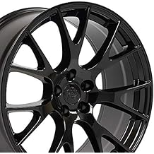 OE Wheels DG15 20 Inch Rim Fits Hellcat Style 5x115 20x10 Gloss Black - Hollander 2528 (1)