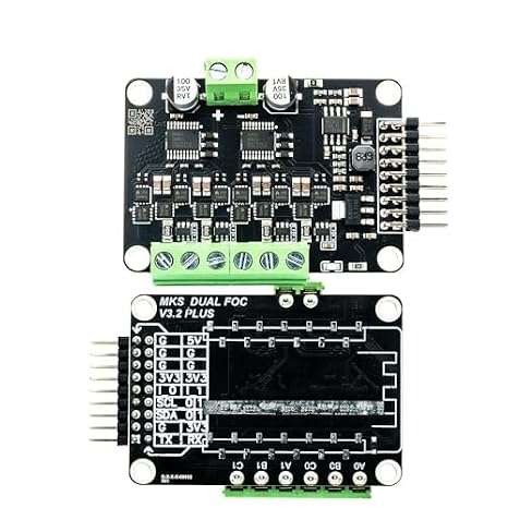 SimpleFOC Shield MKS Dual FOC V3.2 BLDC servo Stepper Motor Controller brushless Motor Driver Board ESP32 Develop Card