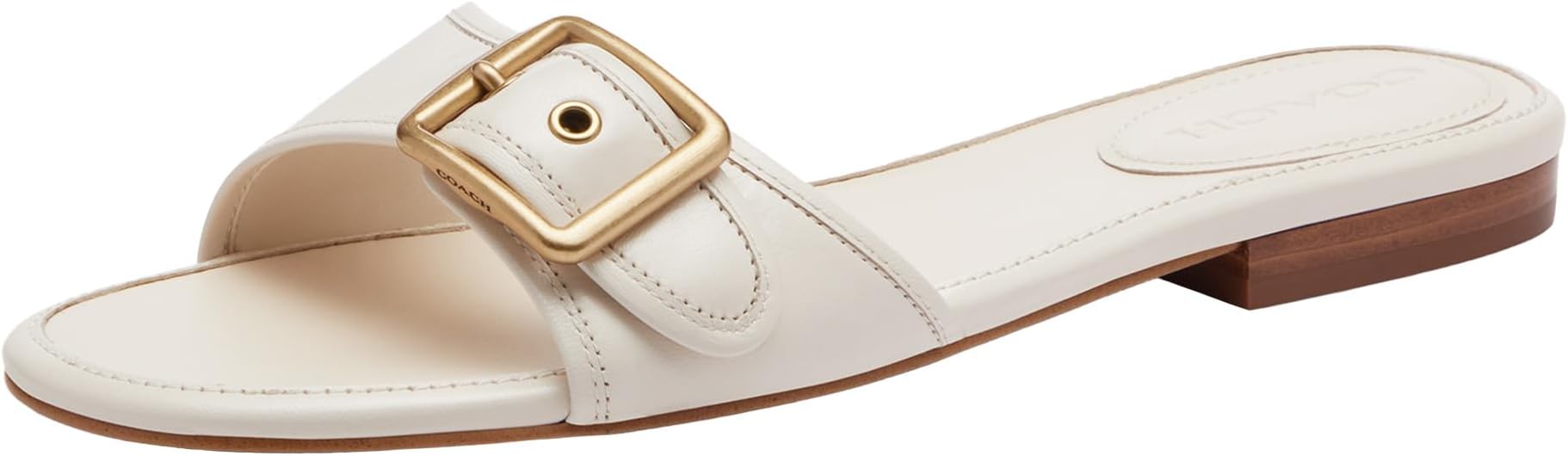 Coach Women's Margot Leather Flat Sandals