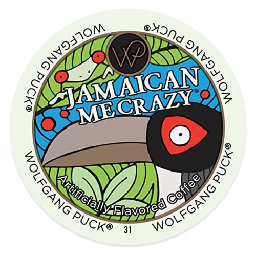 Wolfgang Puck Jamaican Me Crazy 24 Single Serve Cups Pack of 4, Compatible with All Keurig K-Cup Brewers, including Keurig 2.0, 24 Count Pack of 4
