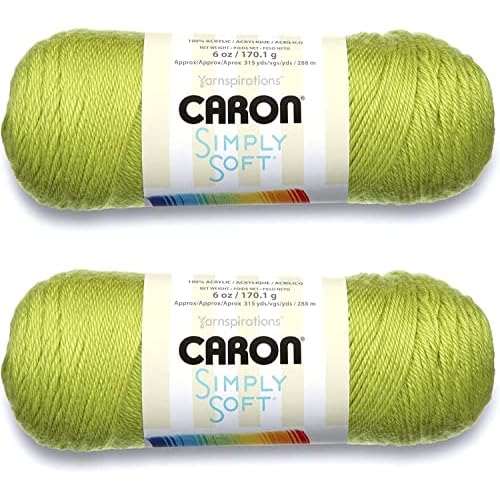 Bulk Buy: Caron Simply Soft Yarn Solids 2-Pack Chartreuse