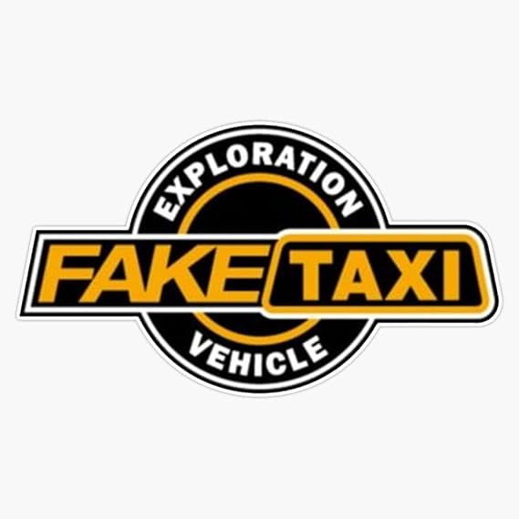 Incredible Fake Taxi Design Sticker Bumper Sticker Vinyl Decal 5"