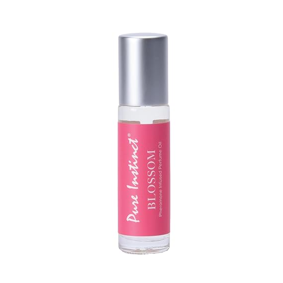 Pure Instinct BLOSSOM The Original Pheromone Infused Essential Oil Perfume Cologne - For Her Women - TSA Ready (Roll On Bottle 0.34 Fl. Oz./10.2mL)