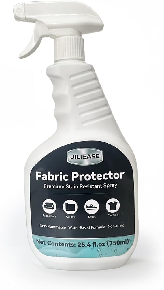 Fabric Protector & Stain Resistant Spray Non-Toxic Water-Based Upholstery & Carpet Protector for Sofa, Couch, Chairs, Shoes, Rugs, Outdoor Furniture Waterproof Stain Guard (25.4 Fl Oz)