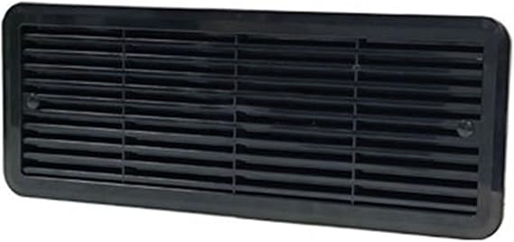 Fridge Vent Mounting Grille 480X186mm For Thetford ABS Ventilation Cover For Caravan for MOTORHOME RV Campervan(Black)