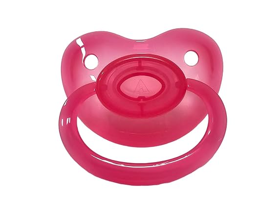 Rearz Pacifier Addict - Fixx - Jumbo Functional Adult XXL Silicone Pacifier - Size 10 Bubble Gum Pink