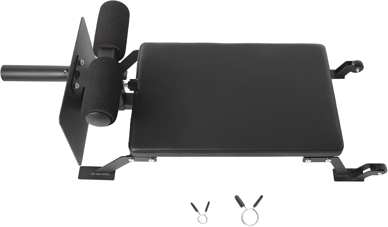 Curl Workout Bench, Adjustable Nordic Wave Bench, Home Gym Hamstring Curl Machine & Glute Bench, Heavy Duty Curl Workout Bench with Transport Wheels, for Home and Office Gym Exercise