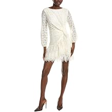 Maje Womens Lace Mini Dress, T38, White