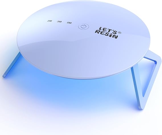 LET'S RESIN Round UV Resin Light Pro, Foldable Lamp, 2/3/5-Min Timer