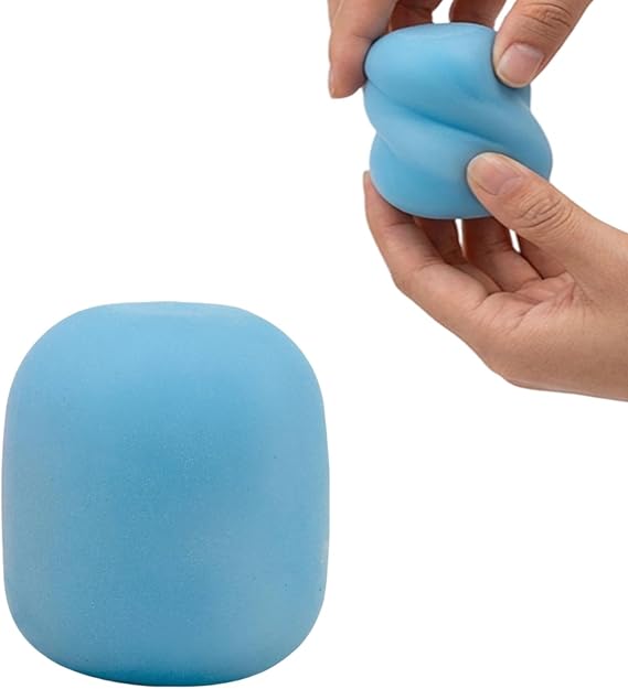 1PCS Squeeze Color Changing Stress Balls, Sensory Fidget Tools for Office Workers, Anxiety Relief and Focus Enhancement, Portable Cylinder Design Shape Fidgets for Pull Stretch
