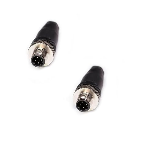 M12 Male 4Pin Plug, IP67 D-Code Field Terminable Waterproof Connector, PG9/PG7 Unshielded, Industrial Ethernet Connection, for Network Installers