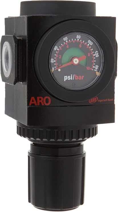 Ingersoll Rand ARO R37341-600-VS 1/2" NPT Air Regulator with Gauge