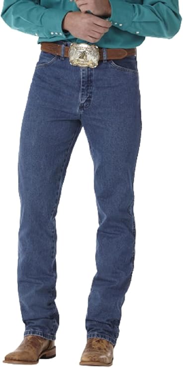 Wrangler Men's Cowboy Cut Slim Fit Jean, Stonewashed, W42 L32