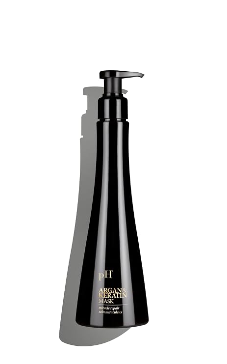 pH PURE HAIR Argan and Keratin Hair Mask - Deep Hydration Repair Treatment for Dry and Damaged Hair-Sulfate and Paraben-Free -Nourishing Hair Care for All Hair Types - 8.45 Fl Oz