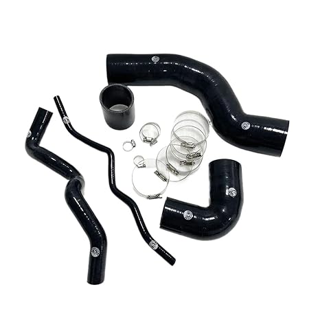 Turbo Silicone Intercooler Turbo Boost Hose Kit 96-05 Compatible with A3 TT MK1 1.8T 180PS V W Golf Compatible with Jetta Bora GTI MK4 PQ34 1.8T(K8-002 Black)