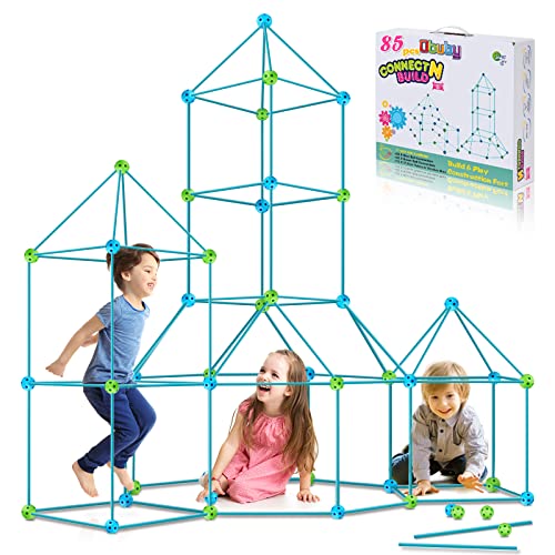 Obuby Kids Fort Building Kit Construction STEM Toys for 5 6 7 8 9 10 11 12 Years Old Boys and Girls Ultimate Forts Builder Gift Build DIY Building Educational Learning Toy for Indoor & Outdoor