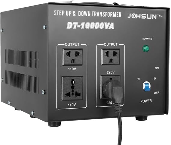 DT-10000VA Step Up Down Transformer, 110V to 220V Automatic Voltage Stabilizer Power Transformer Converter (8KW)