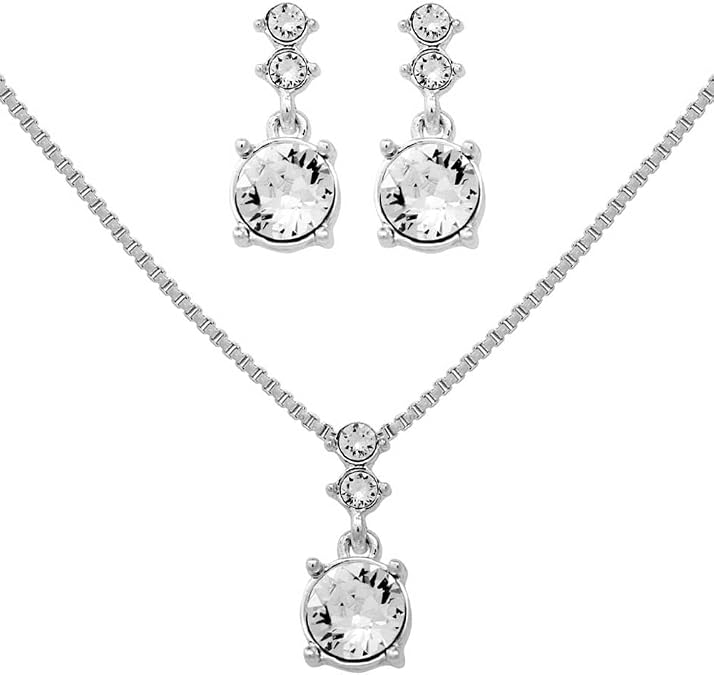 Nine West Women's Necklace and Earring Jewelry Set, Coordinated Fashion Accessories for Everyday, Office, and Evening Wear