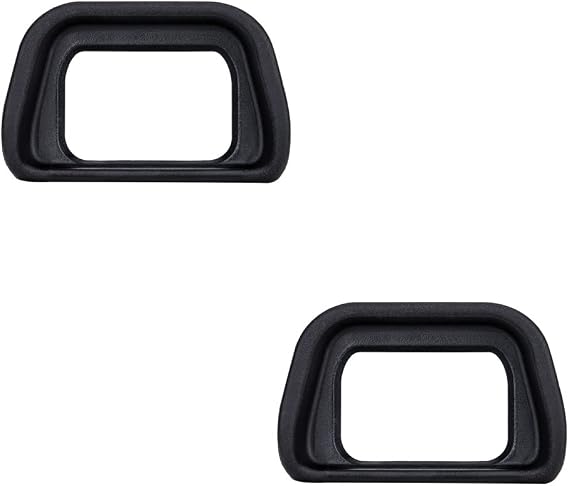 JJC 2-Pack FDA-EP10 Eyecup Eyepiece for Sony A6300 A6100 A6000 Cameras | Soft Rubber Eye Cup, for Sony NEX-6 NEX-7 FDA-EV2S Electronic Viewfinder, Replaces Sony FDA-EP10 Eyecup