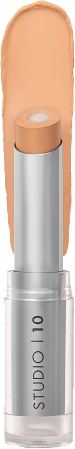Dual Ended Under Eye Corrector & Brightener – Light Shade, Peach Toned Dark Circle Concealer with Hydrating Skincare for Mature Dry Skin