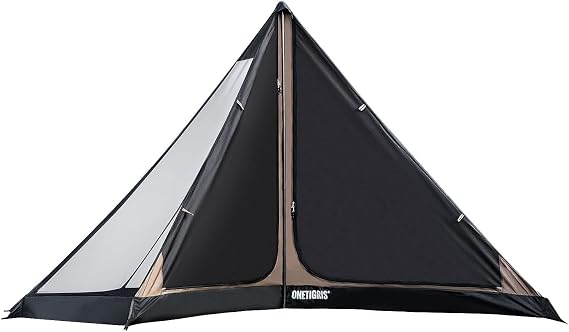 OneTigris NORTHGAZE Teepee Tent for 2-4 People Outdoor Camping Tent with Stove Jack 4 Seasons Tent