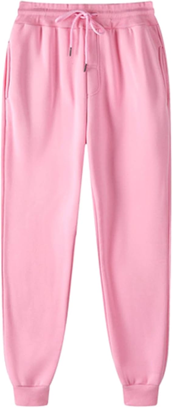 Generic Women's Joggers, High Waist Fleece Lined Baggy Sweatpants with Pockets