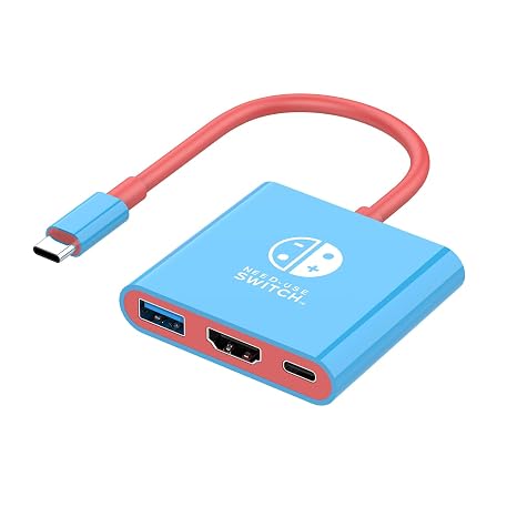 Switch 2 Dock Switch Docking Station for Nintendo, Portable Switch2 TV Adapter Support 4K 60Hz TV Mode Compatible with Steam Deck/Switch2 OLED, Travel Dock with HDMI2.0 USB3.0 100W PD Port