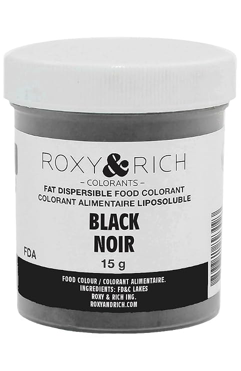 Roxy & Rich Fat Dispersible Food Coloring, 15 Grams Black