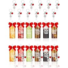 Skylety 12 Sets End of the Year Teacher Gifts Bulk 13.5 oz Reusable Coffee Cups with Lid Straw Keychains Bows Thank You Teacher Gifts Back to School Party Favor Employee Office Supplies (Round)