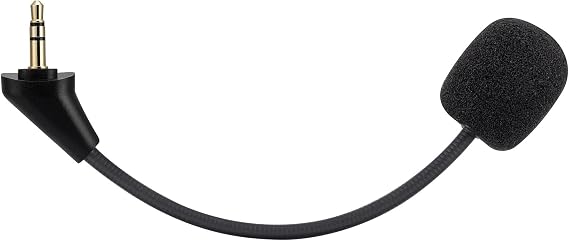 Replacement Game Mic for Kingston HyperX Cloud Alpha Gaming Headset on PS4 PS5 Xbox One PC, 3.5mm Detachable Boom Microphone