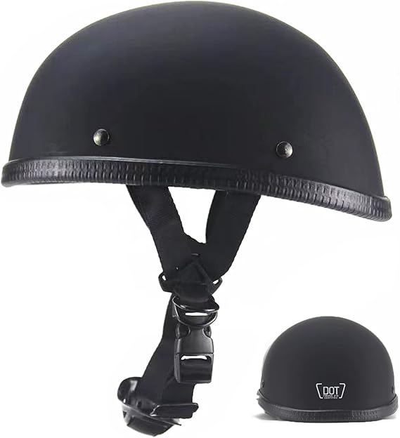 Motorcycle Half Helmet, DOT Approved Adult Men Women Retro Open Face Helmets, Helmet for Adults, Half Shell Helmet